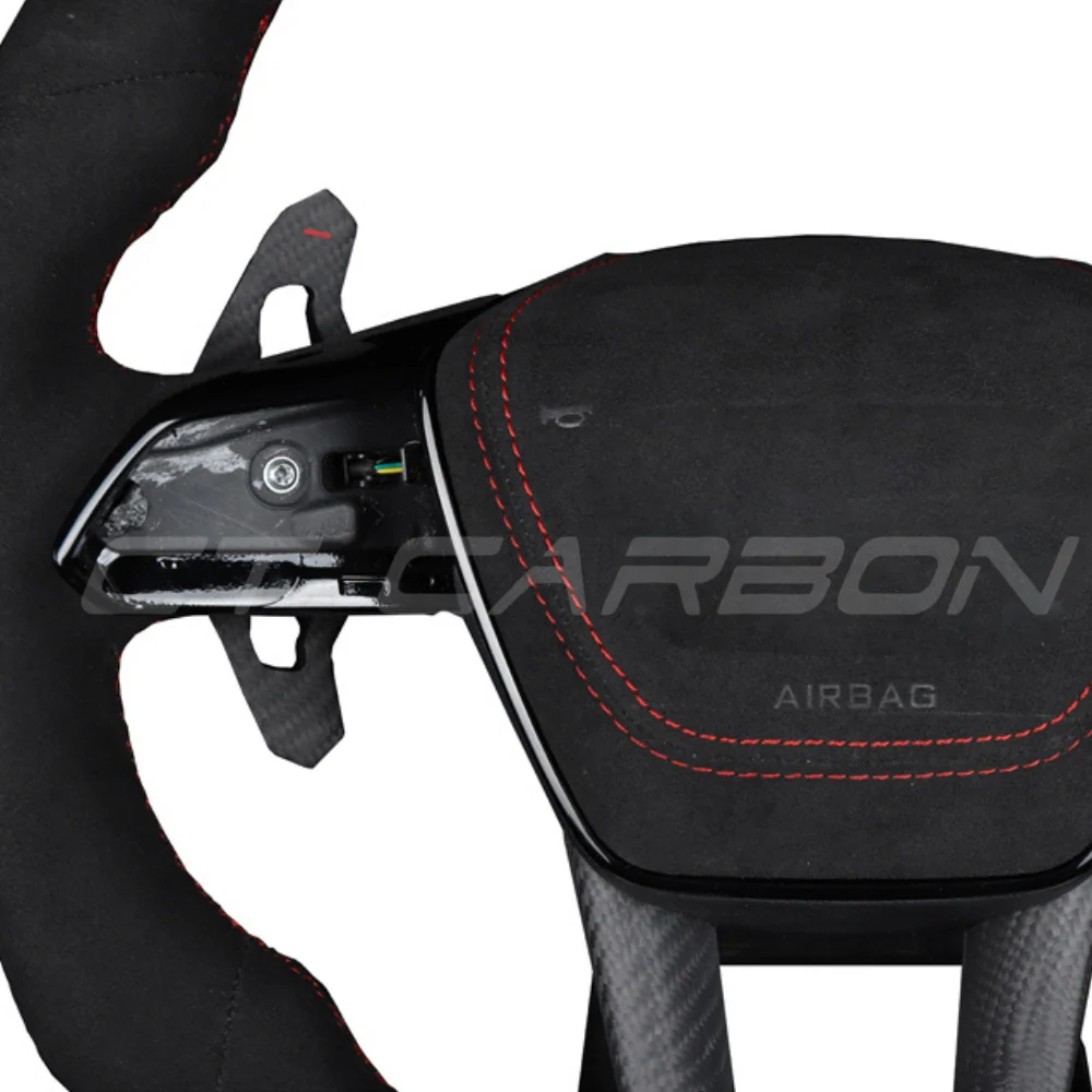 AUDI A6/S6/RS6 & A7/S7/RS7 C8 FULL ALCANTARA FLAT BOTTOM CUSTOM STEERING WHEEL