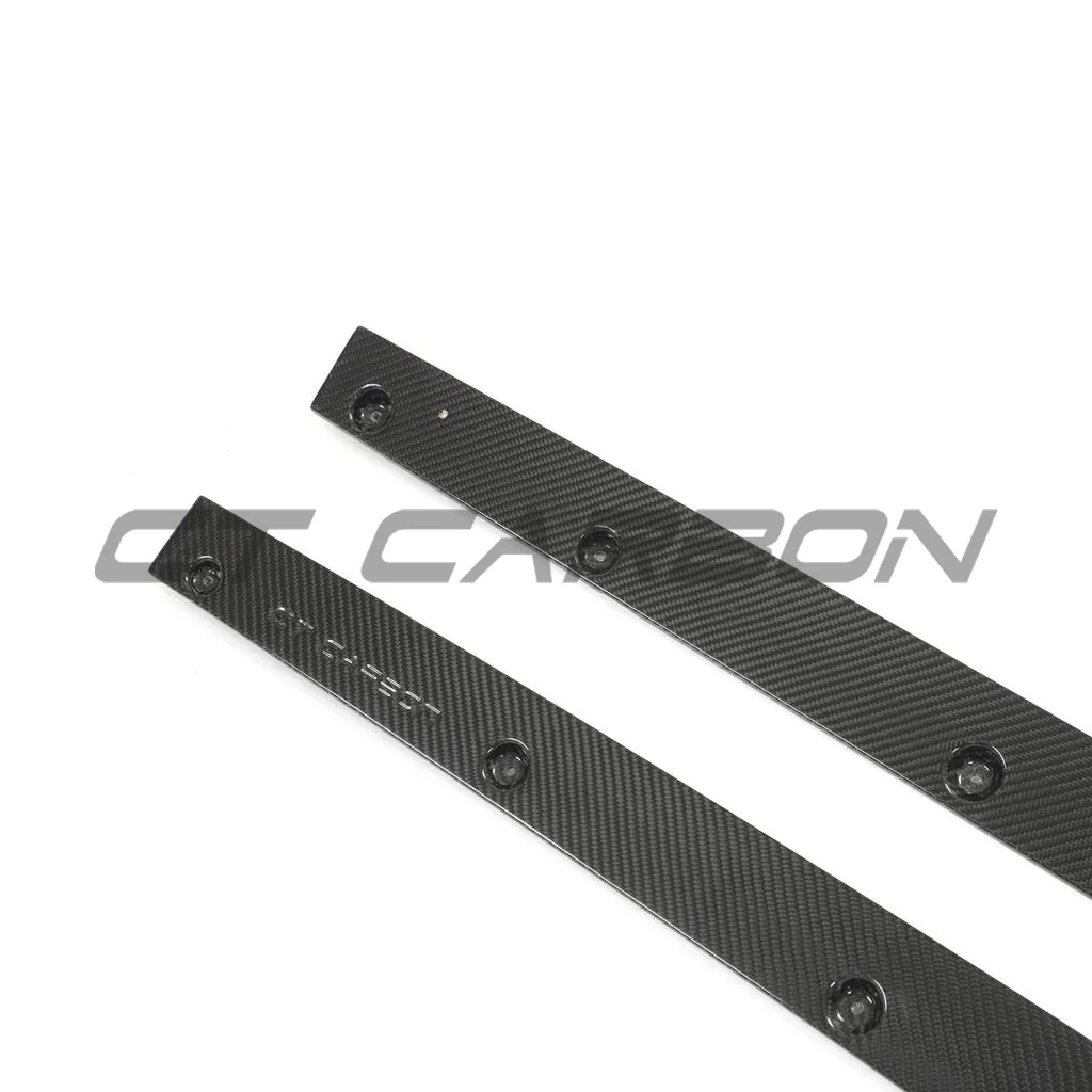 AUDI RS6/RS7 C8 AVANT CARBON FIBRE SIDE SKIRTS - CT DESIGN-Side Skirts-CT CARBON-CT Carbon - High-quality carbon fiber and gloss black aerodynamic parts for premium sports and luxury vehicles.