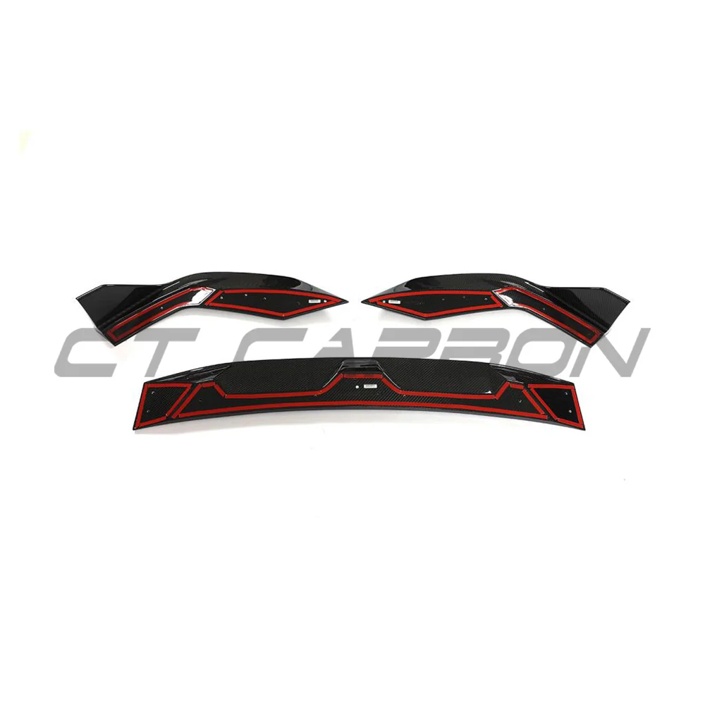 AUDI RS6/RS7 C8 AVANT CARBON FIBRE SPLITTER - CT DESIGN-Splitter-CT CARBON-CT Carbon - High-quality carbon fiber and gloss black aerodynamic parts for premium sports and luxury vehicles.