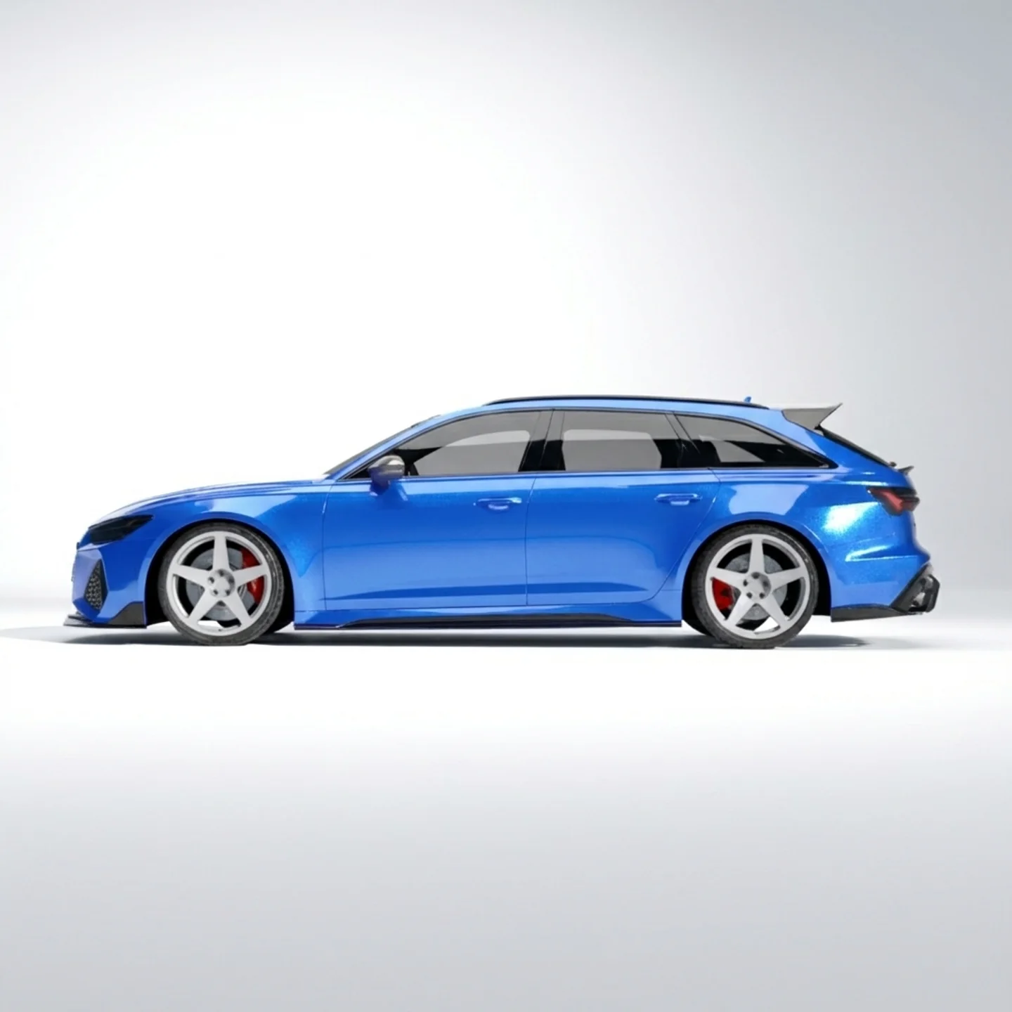 AUDI RS6/RS7 C8 AVANT CARBON FIBRE SIDE SKIRTS - CT DESIGN V2