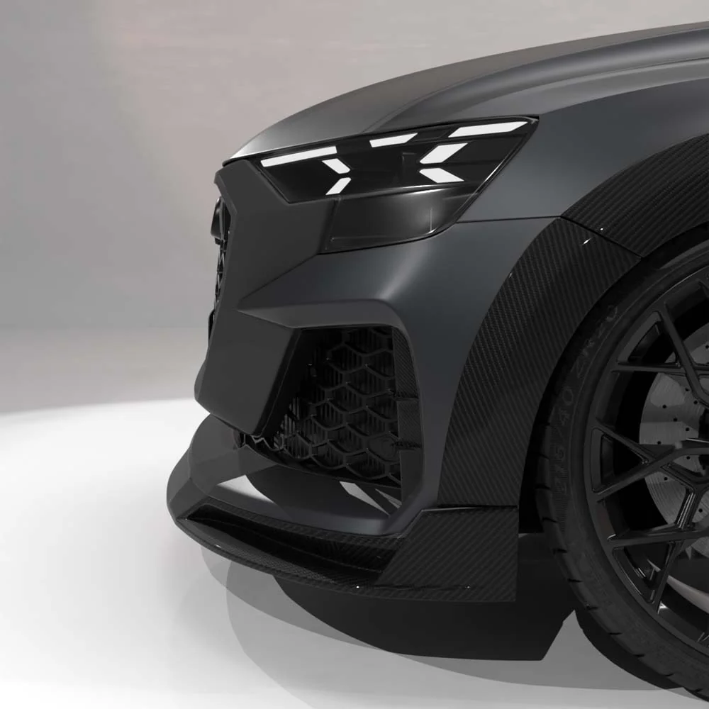 AUDI RSQ8 2025+ FACELIFT CARBON FIBRE FRONT VENT TRIM - CT DESIGN