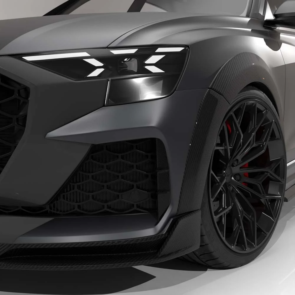 AUDI RSQ8 2025+ FACELIFT CARBON FIBRE FRONT VENT TRIM - CT DESIGN