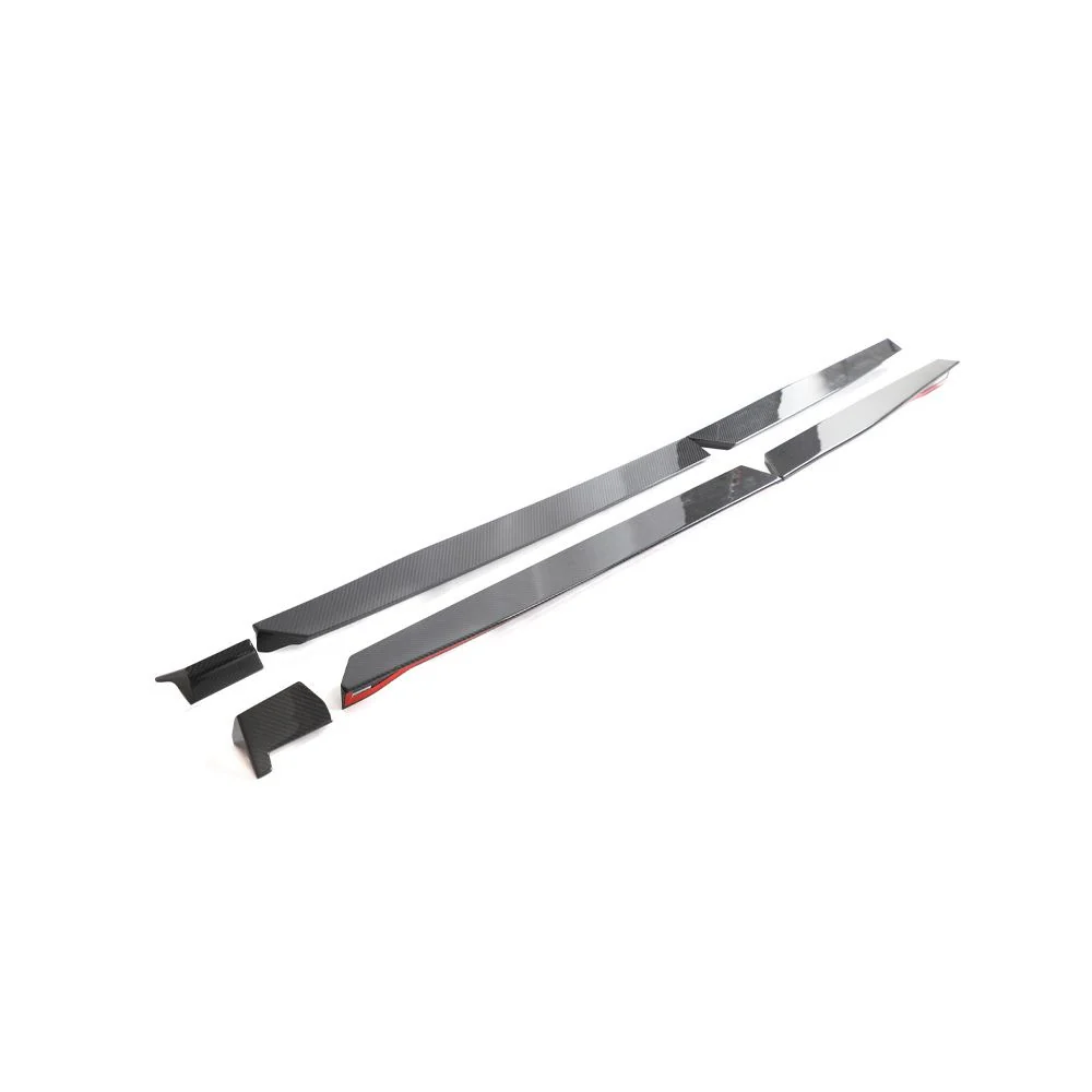 AUDI RSQ8 2020+ CARBON FIBRE SIDE SKIRTS - CT CARBON-Side Skirts-CT CARBON-CT Carbon - High-quality carbon fiber and gloss black aerodynamic parts for premium sports and luxury vehicles.