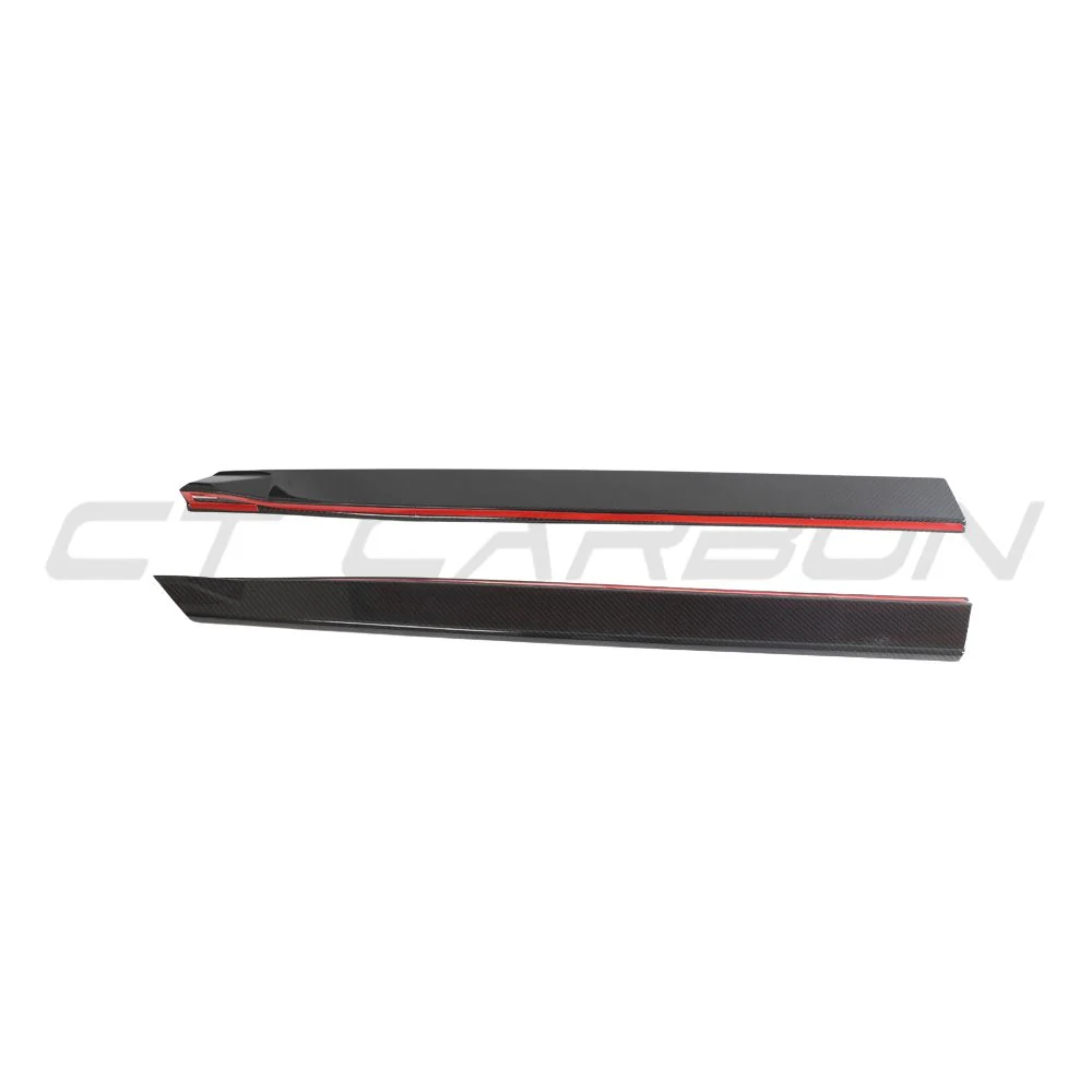 AUDI RSQ8 2020+ CARBON FIBRE SIDE SKIRTS - CT CARBON-Side Skirts-CT CARBON-CT Carbon - High-quality carbon fiber and gloss black aerodynamic parts for premium sports and luxury vehicles.
