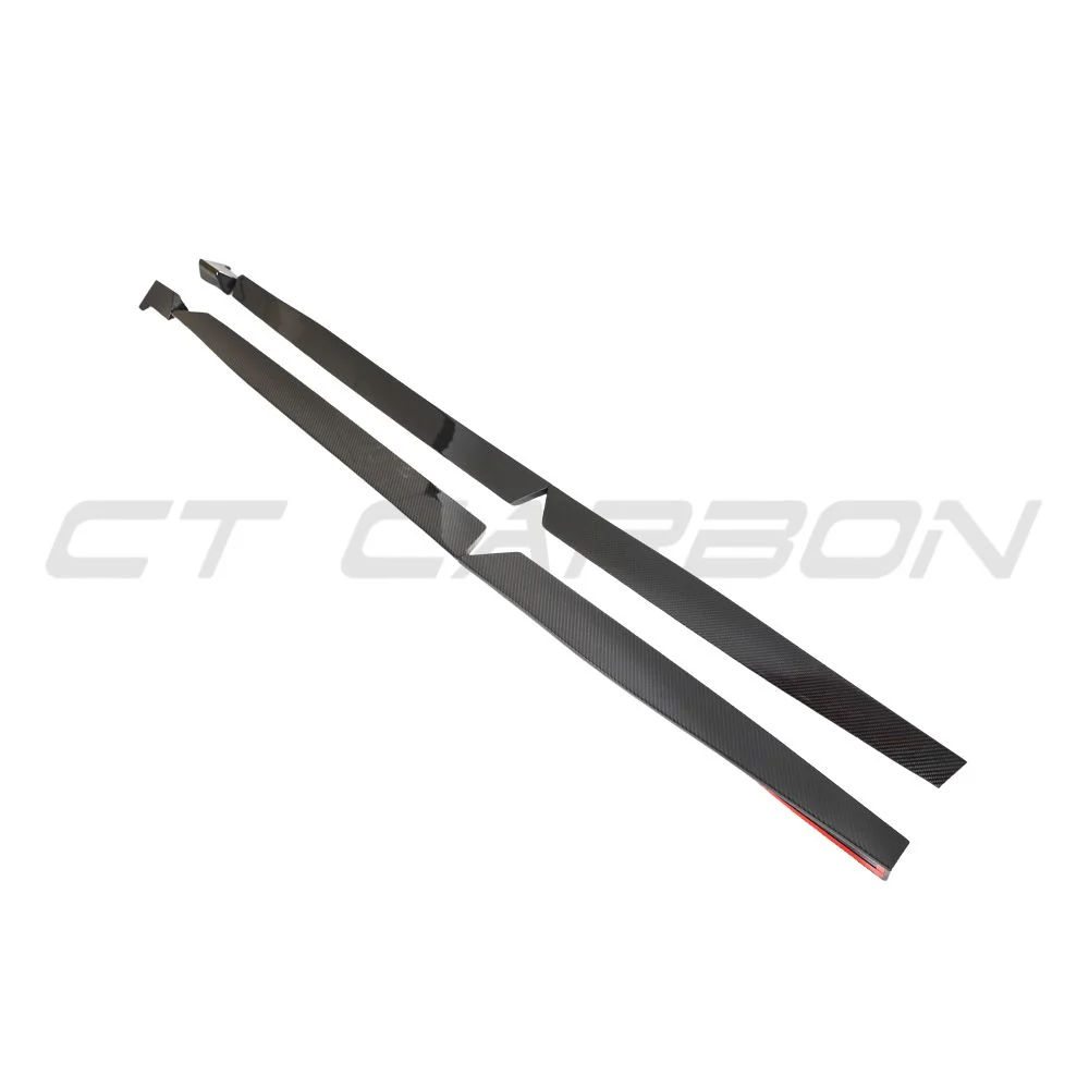 AUDI RSQ8 2020+ CARBON FIBRE SIDE SKIRTS - CT CARBON-Side Skirts-CT CARBON-CT Carbon - High-quality carbon fiber and gloss black aerodynamic parts for premium sports and luxury vehicles.