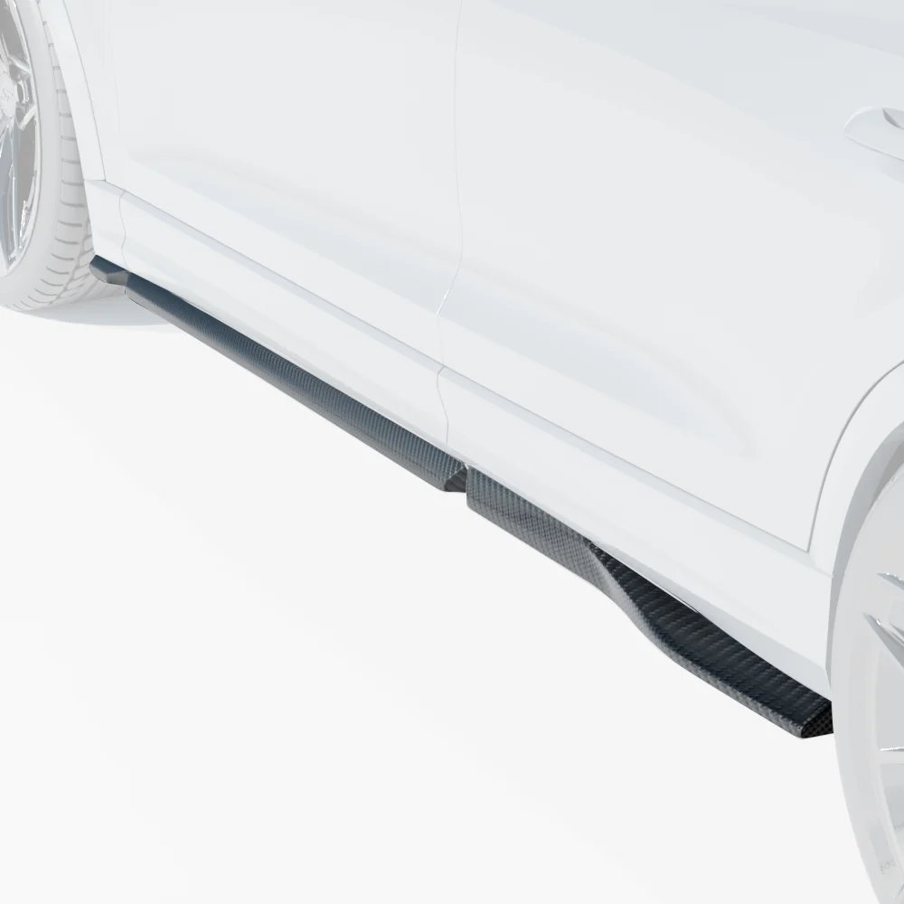 audi rsq8 carbon fibre side skirts