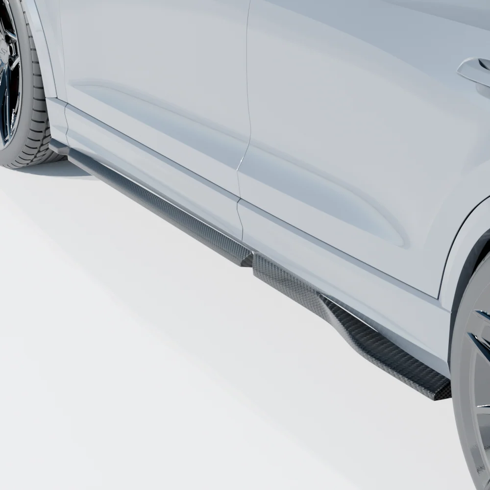 audi rsq8 carbon fibre side skirt