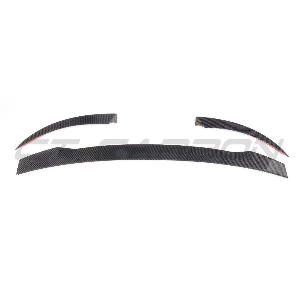 AUDI TT/TTS MK3 CARBON FIBRE SPOILER V2-Spoiler-CT CARBON-CT Carbon - High-quality carbon fiber and gloss black aerodynamic parts for premium sports and luxury vehicles.
