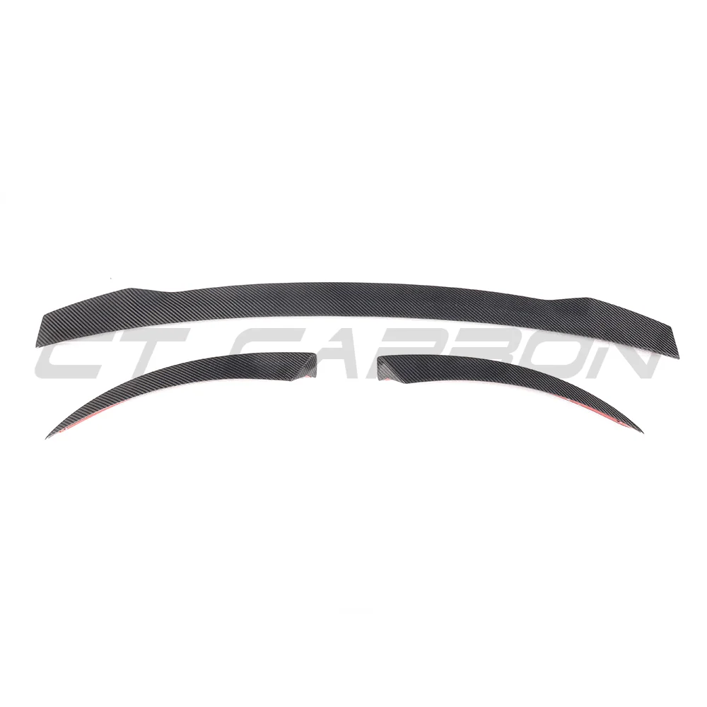 AUDI TT/TTS MK3 CARBON FIBRE SPOILER V2-Spoiler-CT CARBON-CT Carbon - High-quality carbon fiber and gloss black aerodynamic parts for premium sports and luxury vehicles.