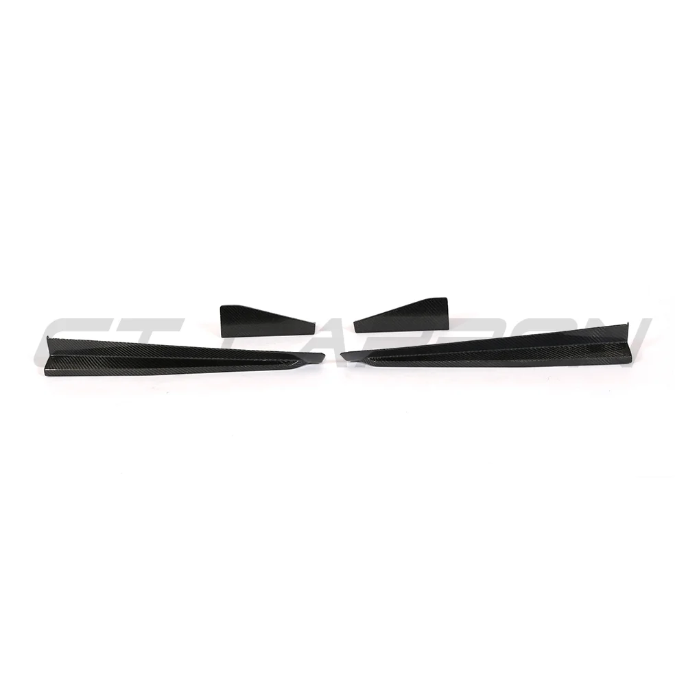 AUDI TTRS QUATTRO MK3 CARBON FIBRE SIDE SKIRTS-Side Skirts-CT CARBON-CT Carbon - High-quality carbon fiber and gloss black aerodynamic parts for premium sports and luxury vehicles.