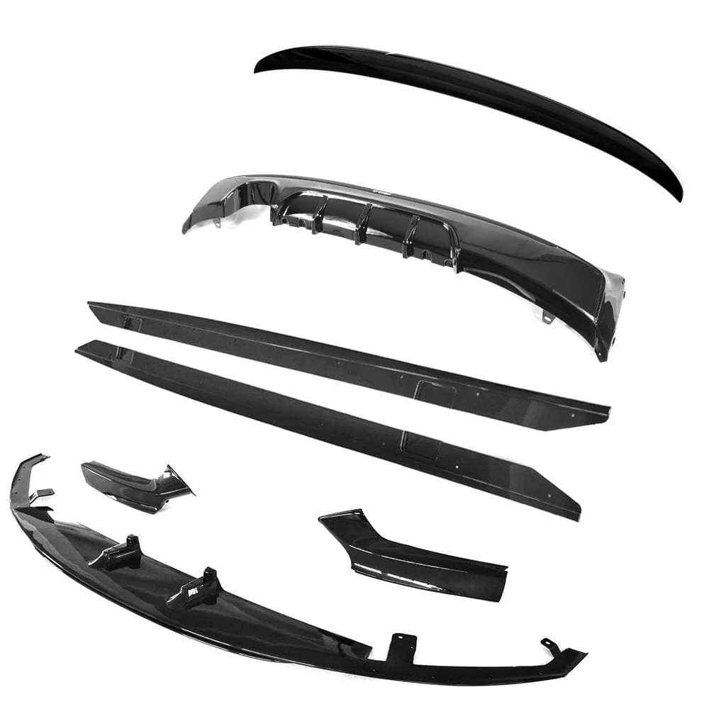 BLAK BY CT Full Kit BMW 2 Series F22 GLOSS BLACK FULL KIT (TWIN EXHAUST) - MP STYLE - BLAK BY CT CARBON