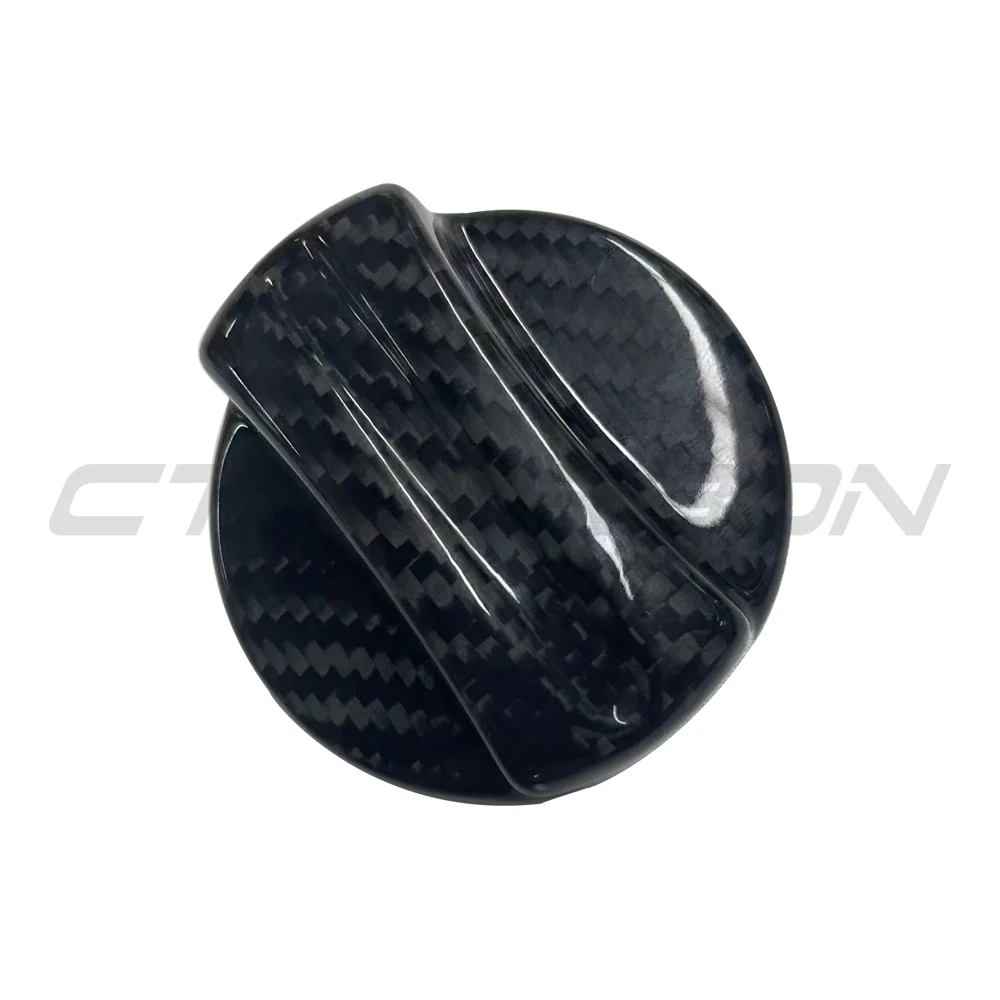 BMW 2010+ CARBON FIBRE FUEL CAP COVER-Accessories-CT CARBON-CT Carbon - High-quality carbon fiber and gloss black aerodynamic parts for premium sports and luxury vehicles.