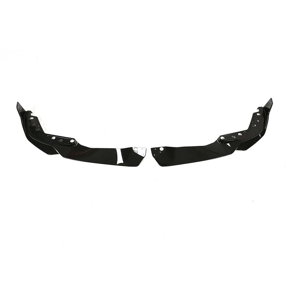BMW 3 SERIES 2022+ G20/G21 GLOSS BLACK LCI SPLITTER-Splitter-BLAK BY CT-CT Carbon - High-quality carbon fiber and gloss black aerodynamic parts for premium sports and luxury vehicles.