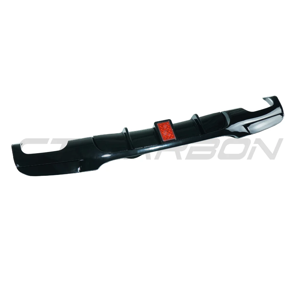 BMW 3 SERIES E90/E91 2004-2012 GLOSS BLACK LED DIFFUSER - QUAD TIP