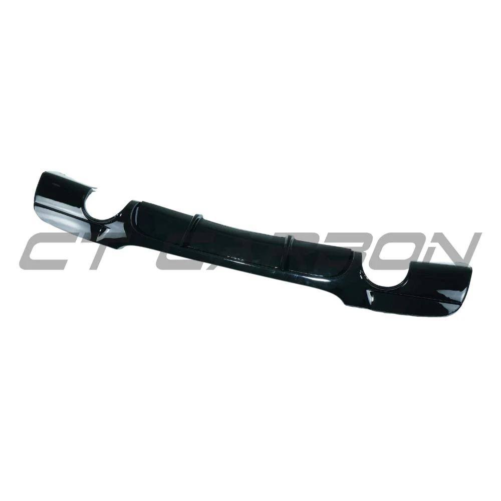 BMW 3 SERIES E90/E91 2004-2009 PRE-LCI GLOSS BLACK DIFFUSER - DUAL EXIT