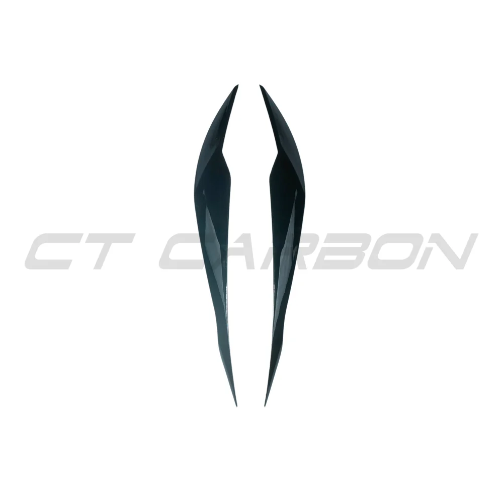 BMW 3 SERIES F30/F31 GLOSS BLACK HEADLIGHT EYEBROWS/EYELIDS-Accessories-BLAK BY CT-CT Carbon - High-quality carbon fiber and gloss black aerodynamic parts for premium sports and luxury vehicles.