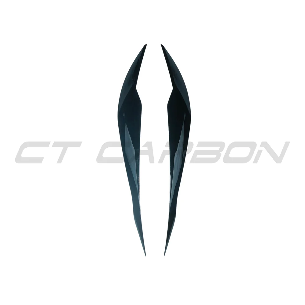 BMW 3 SERIES F30/F31 GLOSS BLACK HEADLIGHT EYEBROWS/EYELIDS-Accessories-BLAK BY CT-CT Carbon - High-quality carbon fiber and gloss black aerodynamic parts for premium sports and luxury vehicles.
