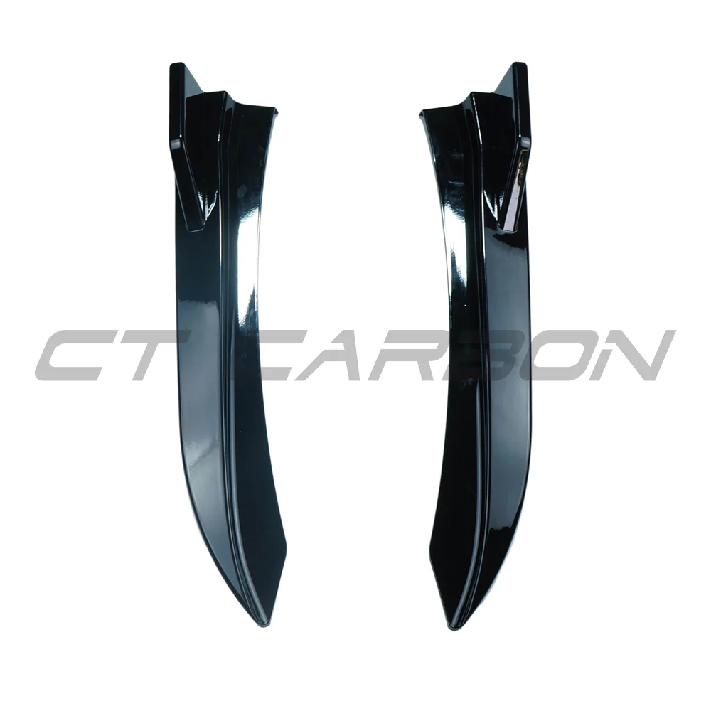 BMW F30/F31 3 SERIES GLOSS BLACK REAR BUMPER CORNERS-Accessories-BLAK BY CT-CT Carbon - High-quality carbon fiber and gloss black aerodynamic parts for premium sports and luxury vehicles.
