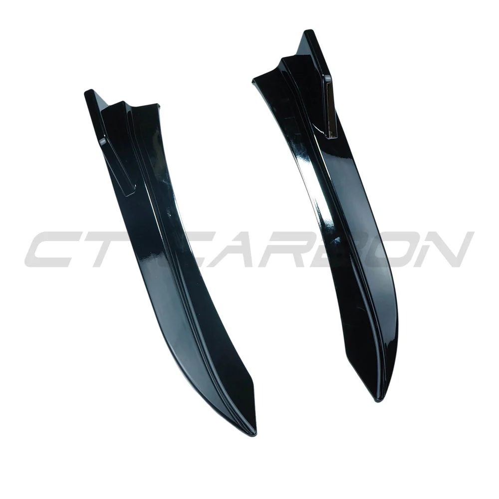 BMW F30/F31 3 SERIES GLOSS BLACK REAR BUMPER CORNERS-Accessories-BLAK BY CT-CT Carbon - High-quality carbon fiber and gloss black aerodynamic parts for premium sports and luxury vehicles.