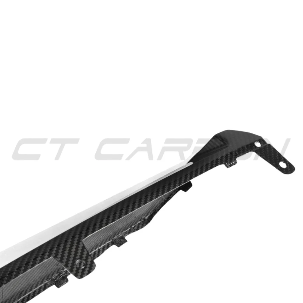 BMW 3 SERIES G20/G21 CARBON FIBRE DIFFUSER - ROUND TIPS - MP-Diffuser-CT CARBON-CT Carbon - High-quality carbon fiber and gloss black aerodynamic parts for premium sports and luxury vehicles.