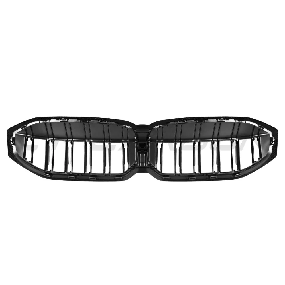 BMW 3 SERIES G20/G21 LCI 2022+ CARBON FIBRE DOUBLE SLAT GRILLE-Accessories-CT CARBON-CT Carbon - High-quality carbon fiber and gloss black aerodynamic parts for premium sports and luxury vehicles.