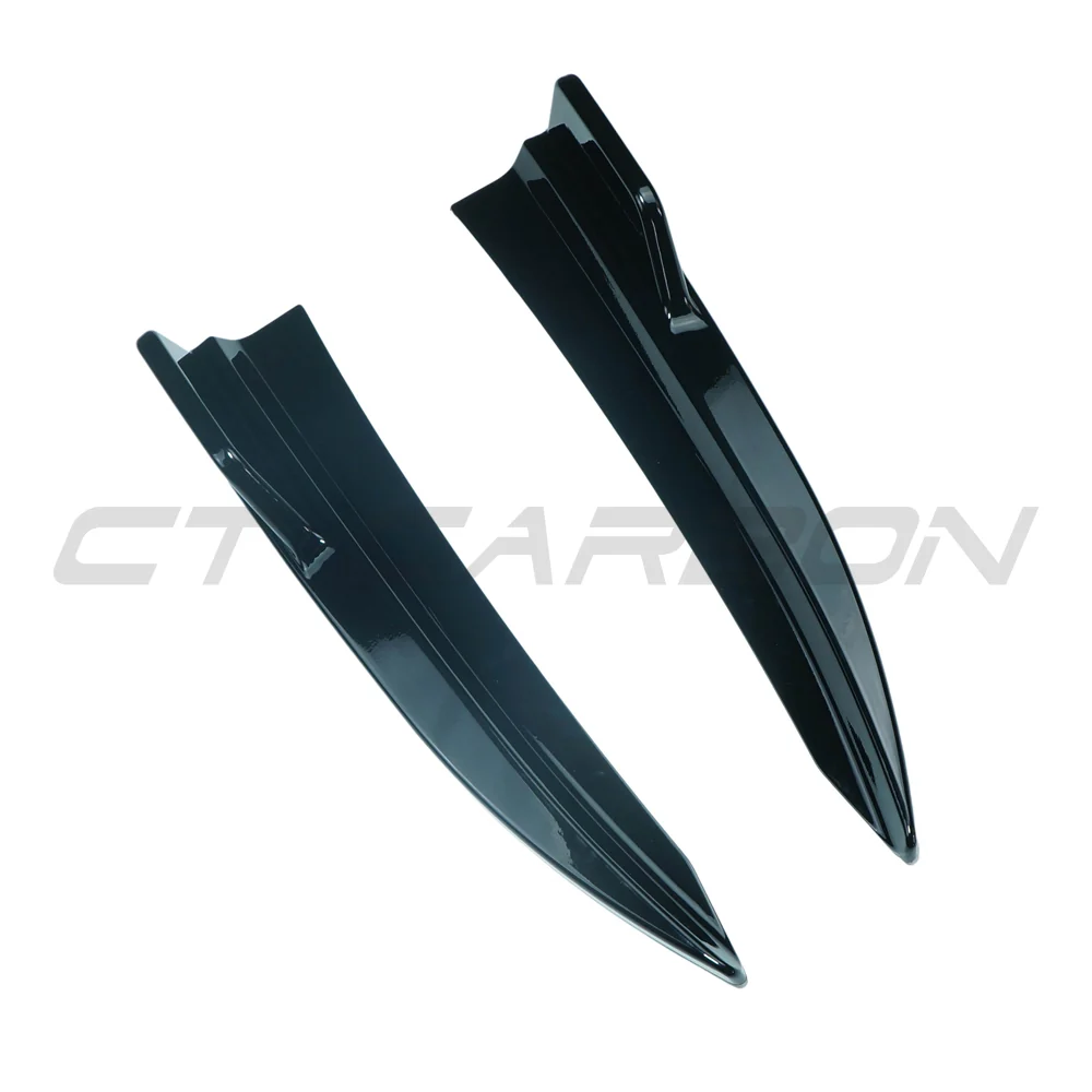 BMW 3 SERIES G20 2018+ GLOSS BLACK REAR BUMPER CORNERS-Accessories-BLAK BY CT-CT Carbon - High-quality carbon fiber and gloss black aerodynamic parts for premium sports and luxury vehicles.