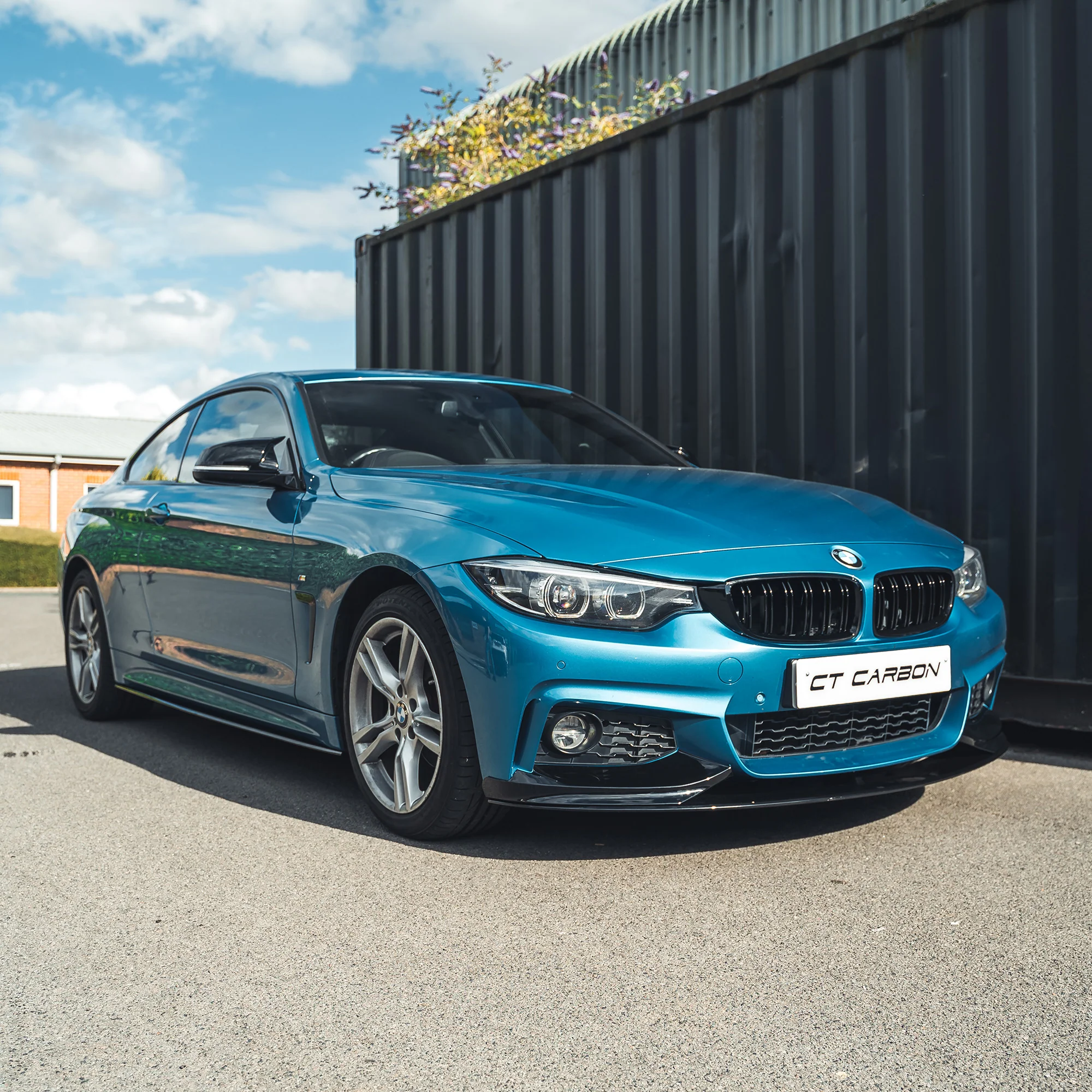 BMW 4 SERIES F32 GLOSS BLACK FULL KIT (TWIN EXHAUST) - MP STYLE - BLAK BY CT CARBON-Kit-BLAK BY CT-CT Carbon - High-quality carbon fiber and gloss black aerodynamic parts for premium sports and luxury vehicles.
