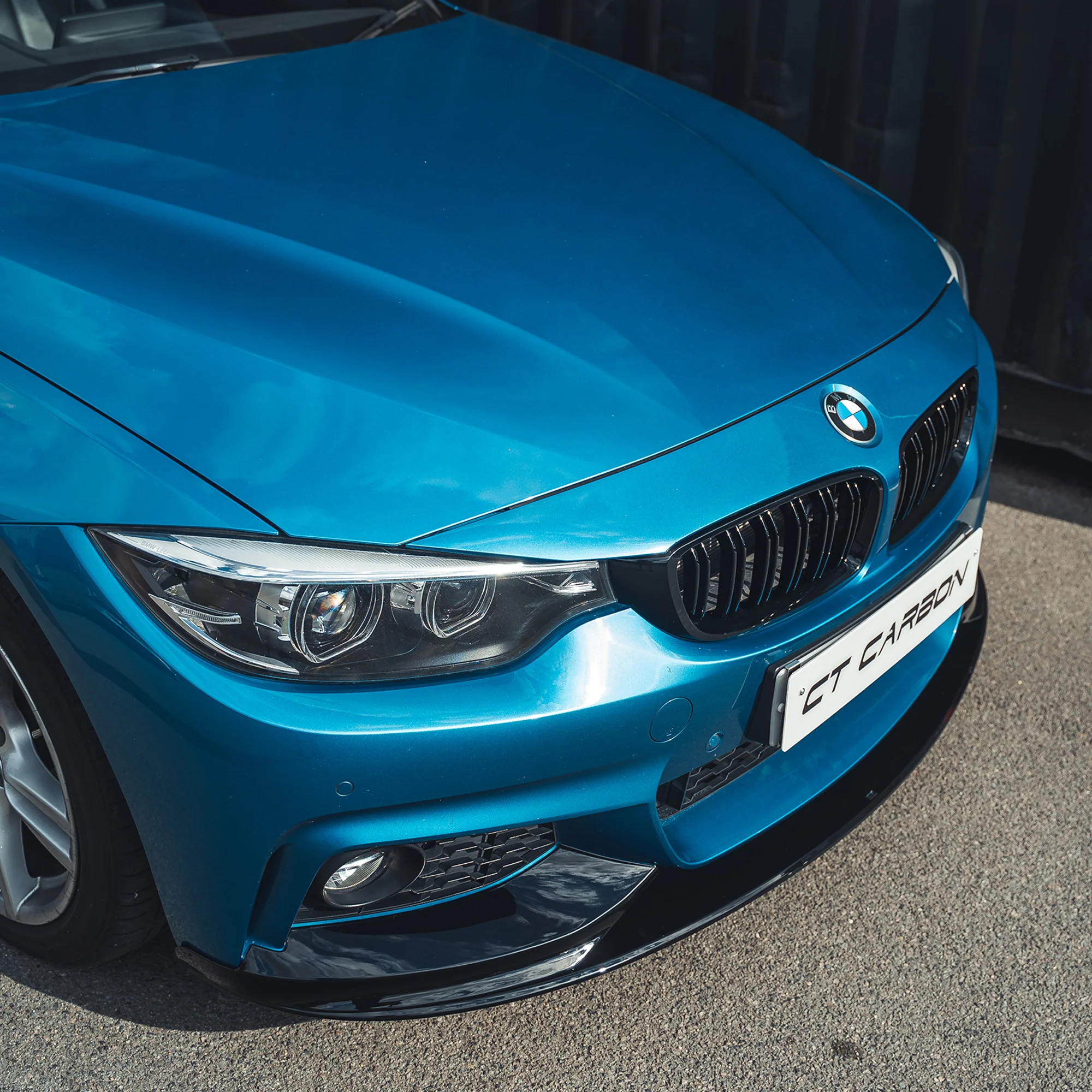 BMW 4 SERIES F32 GLOSS BLACK FULL KIT (TWIN EXHAUST) - MP STYLE - BLAK BY CT CARBON-Kit-BLAK BY CT-CT Carbon - High-quality carbon fiber and gloss black aerodynamic parts for premium sports and luxury vehicles.