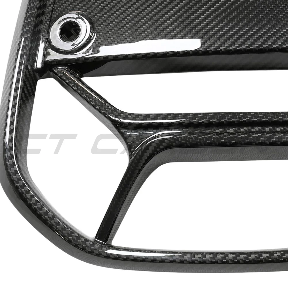 BMW 4 SERIES 2020+ G22/G23 CARBON FIBRE CSL GRILLE - WITH ACC-Grille-CT CARBON-CT Carbon - High-quality carbon fiber and gloss black aerodynamic parts for premium sports and luxury vehicles.