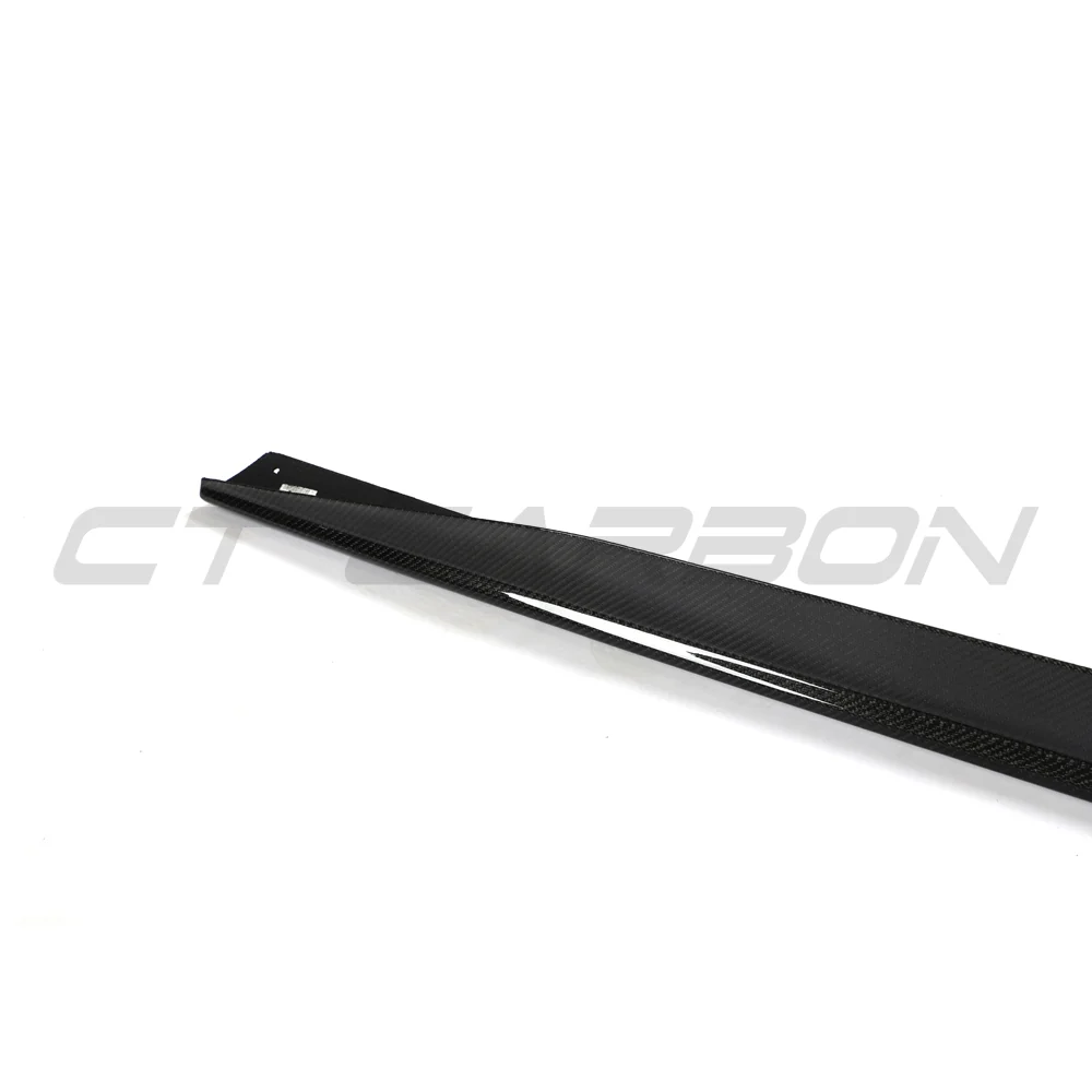 BMW 4 SERIES 2020+ G26 & i4 CARBON FIBRE SIDE SKIRTS-Side Skirts-CT CARBON-CT Carbon - High-quality carbon fiber and gloss black aerodynamic parts for premium sports and luxury vehicles.