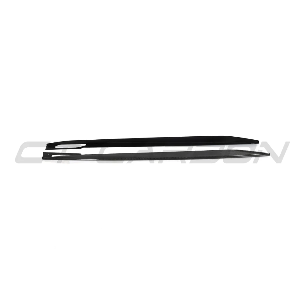 BMW 4 SERIES 2020+ G26 & i4 CARBON FIBRE SIDE SKIRTS-Side Skirts-CT CARBON-CT Carbon - High-quality carbon fiber and gloss black aerodynamic parts for premium sports and luxury vehicles.