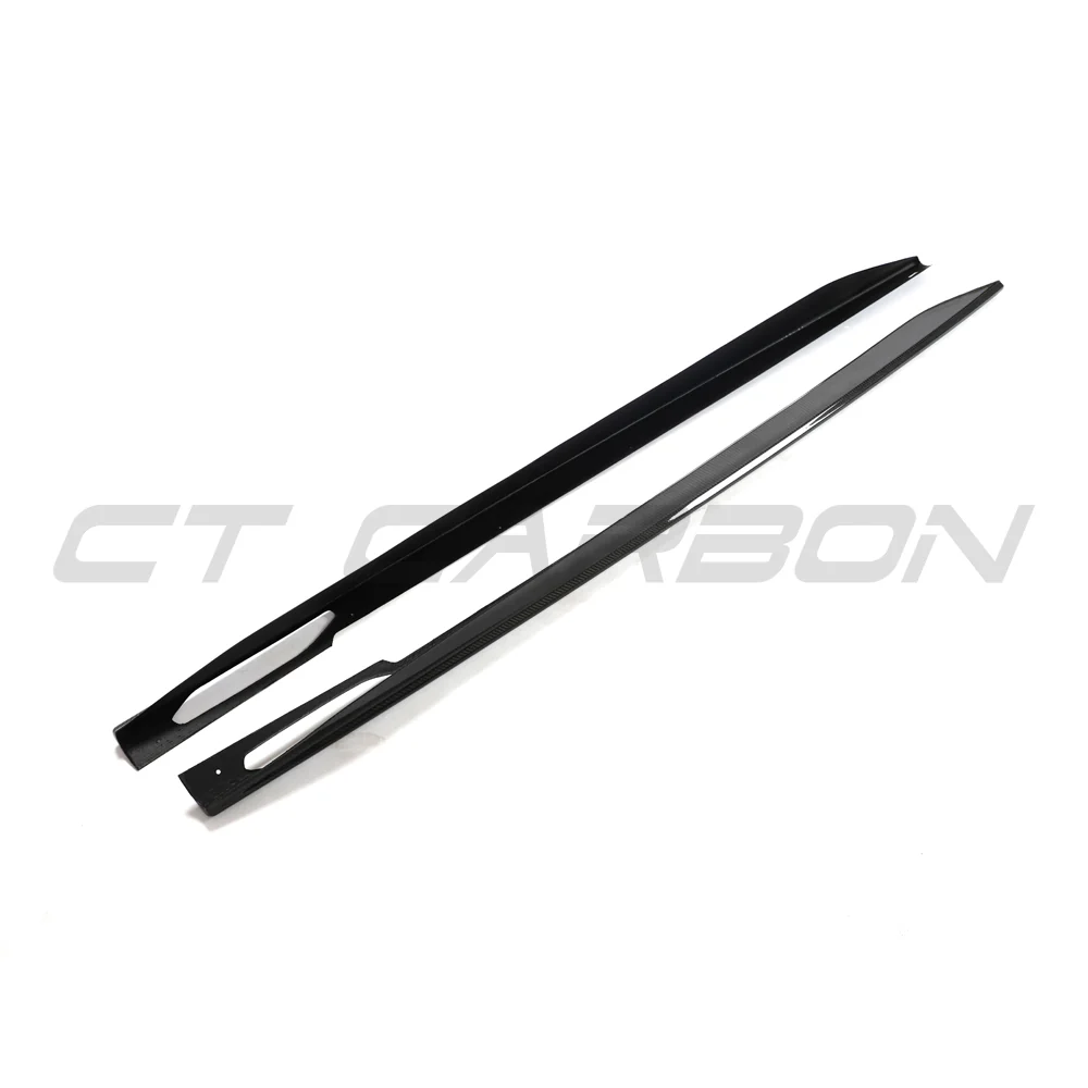 BMW 4 SERIES 2020+ G26 & i4 CARBON FIBRE SIDE SKIRTS-Side Skirts-CT CARBON-CT Carbon - High-quality carbon fiber and gloss black aerodynamic parts for premium sports and luxury vehicles.