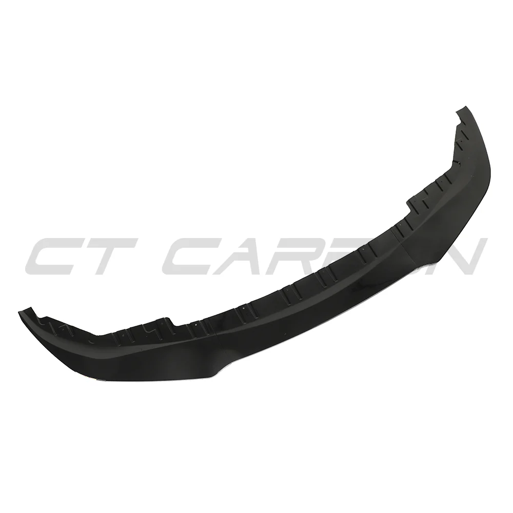BMW 4 SERIES 2020+ G26 & i4 GLOSS BLACK SPLITTER-Splitter-BLAK BY CT-CT Carbon - High-quality carbon fiber and gloss black aerodynamic parts for premium sports and luxury vehicles.