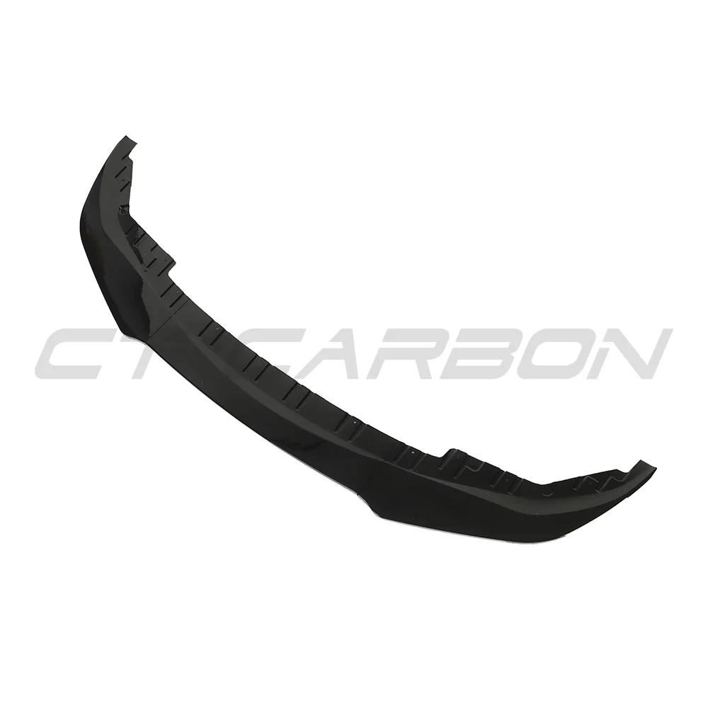 BMW 4 SERIES 2020+ G26 & i4 GLOSS BLACK SPLITTER-Splitter-BLAK BY CT-CT Carbon - High-quality carbon fiber and gloss black aerodynamic parts for premium sports and luxury vehicles.