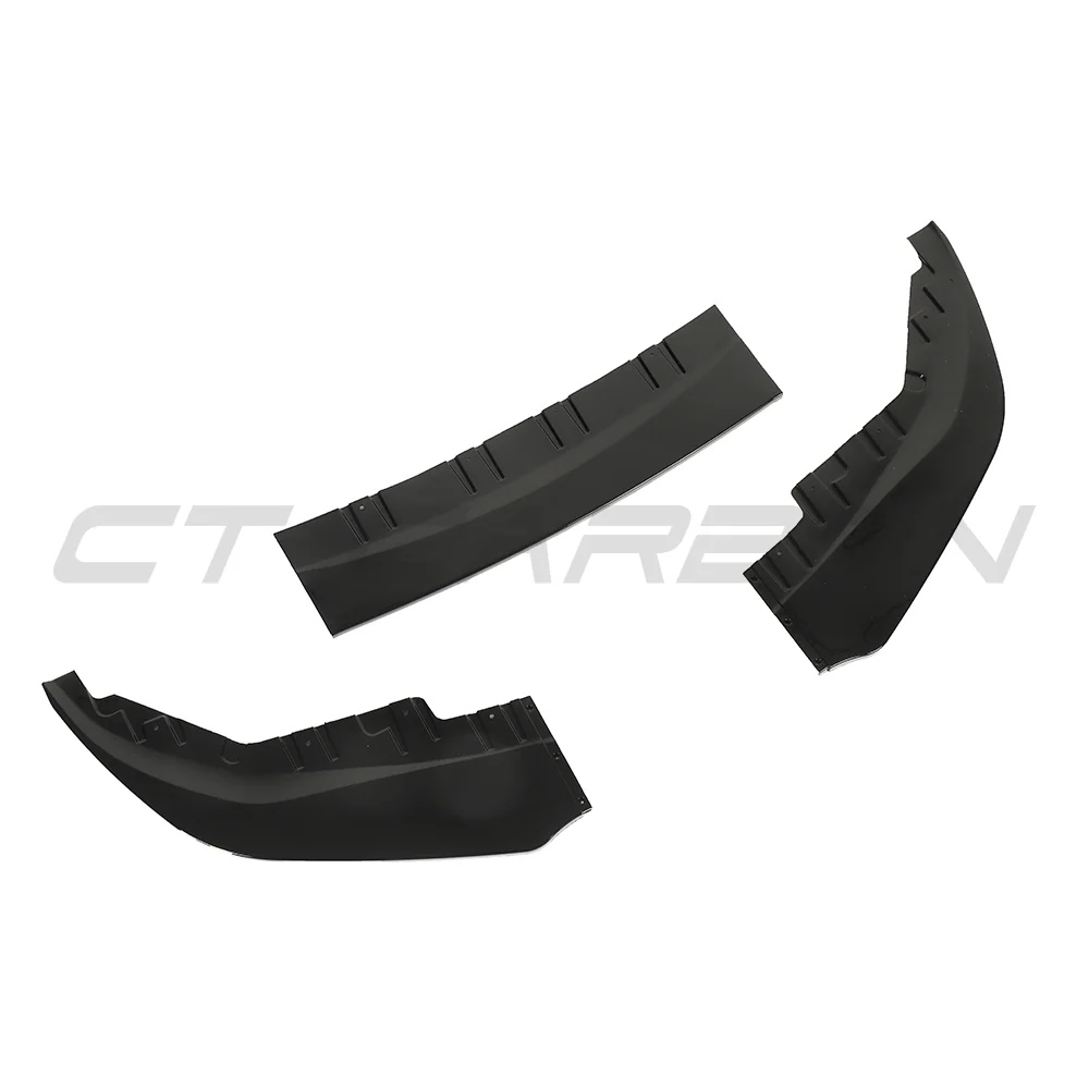 BMW 4 SERIES 2020+ G26 & i4 GLOSS BLACK SPLITTER-Splitter-BLAK BY CT-CT Carbon - High-quality carbon fiber and gloss black aerodynamic parts for premium sports and luxury vehicles.