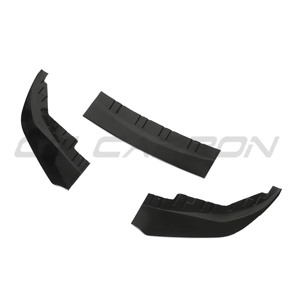 BMW 4 SERIES 2020+ G26 & i4 GLOSS BLACK SPLITTER-Splitter-BLAK BY CT-CT Carbon - High-quality carbon fiber and gloss black aerodynamic parts for premium sports and luxury vehicles.