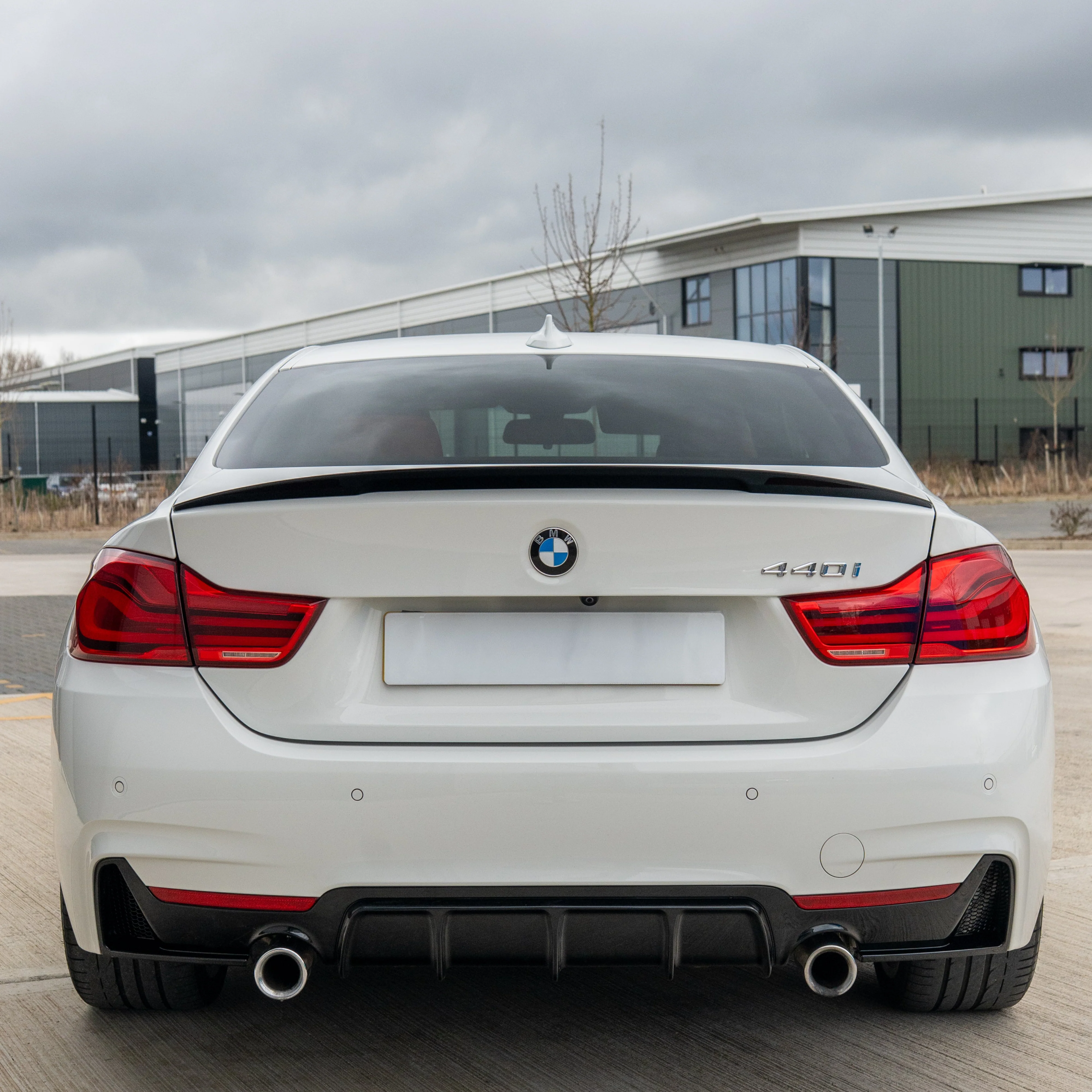 BMW 4 SERIES F32 GLOSS BLACK FULL KIT (DUAL EXHAUST) - MP STYLE - BLAK BY CT CARBON-Kit-BLAK BY CT-CT Carbon - High-quality carbon fiber and gloss black aerodynamic parts for premium sports and luxury vehicles.