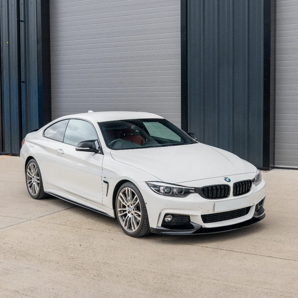 BMW M4 F82 / F83 & F32/F33/F36 4 SERIES DOUBLE SLAT BLACK GRILLES - BLAK BY CT CARBON-Grille-BLAK BY CT-CT Carbon - High-quality carbon fiber and gloss black aerodynamic parts for premium sports and luxury vehicles.