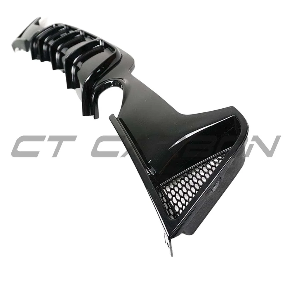 BMW 4 SERIES F32/F33/F36 GLOSS BLACK DUAL EXIT EXHAUST DIFFUSER - V2