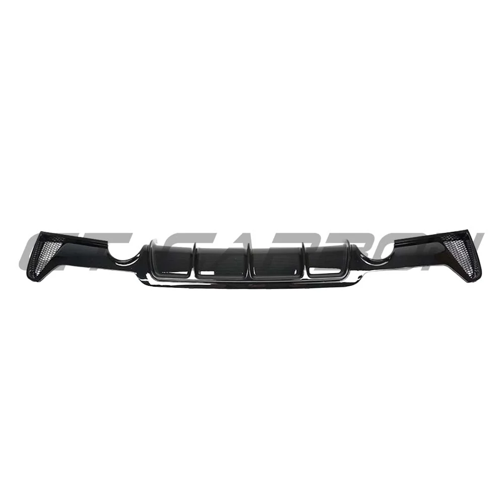 BMW 4 SERIES F32/F33/F36 GLOSS BLACK DUAL EXIT EXHAUST DIFFUSER - V2
