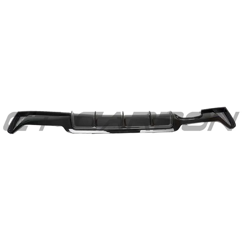 BMW 4 Series F32/F33/F36 GLOSS BLACK TWIN LEFT EXIT EXHAUST DIFFUSER - V2
