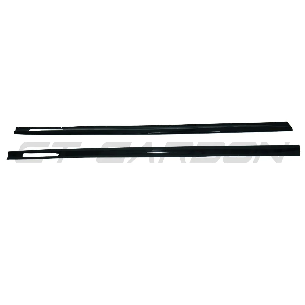 BMW 4 SERIES G22/G23 GLOSS BLACK FULL LENGTH SIDE SKIRTS-Side Skirts-BLAK BY CT-CT Carbon - High-quality carbon fiber and gloss black aerodynamic parts for premium sports and luxury vehicles.