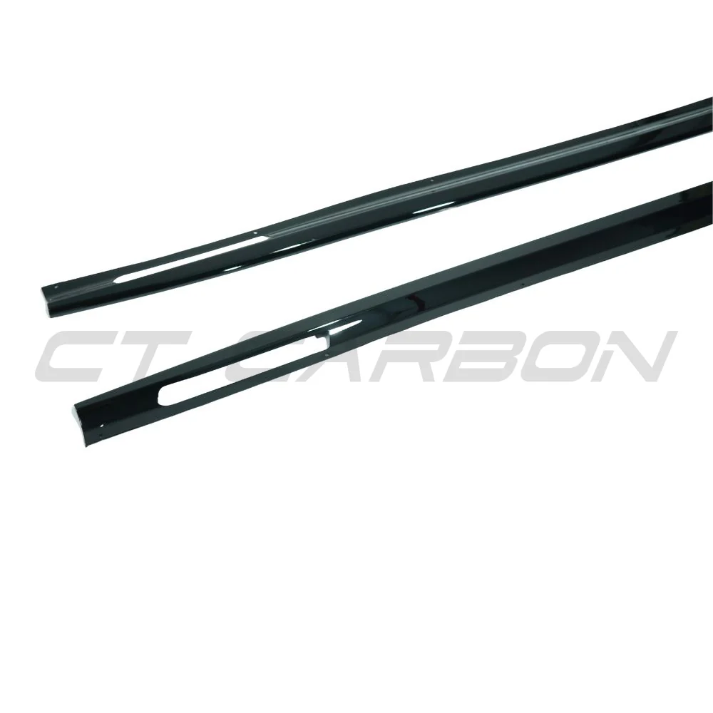 BMW 4 SERIES G22/G23 GLOSS BLACK FULL LENGTH SIDE SKIRTS-Side Skirts-BLAK BY CT-CT Carbon - High-quality carbon fiber and gloss black aerodynamic parts for premium sports and luxury vehicles.