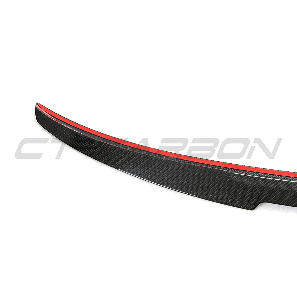 BMW 4 SERIES G26 & i4 CARBON FIBRE SPOILER - V STYLE-Spoiler-CT CARBON-CT Carbon - High-quality carbon fiber and gloss black aerodynamic parts for premium sports and luxury vehicles.