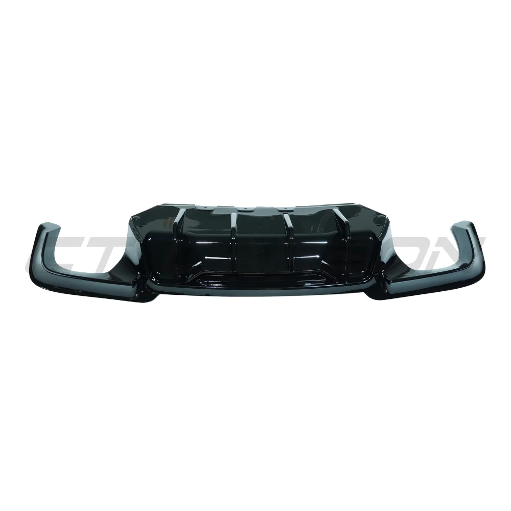 BMW 5 SERIES F10/F11 2011-2017 GLOSS BLACK DIFFUSER - QUAD TIP