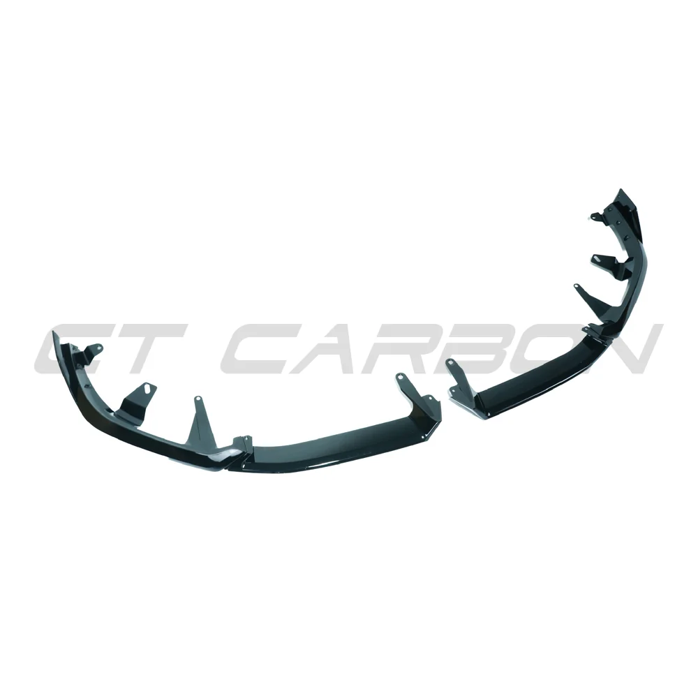 BMW 5 SERIES G60 & i5 2023+ GLOSS BLACK SPLITTER-Splitter-BLAK BY CT-CT Carbon - High-quality carbon fiber and gloss black aerodynamic parts for premium sports and luxury vehicles.