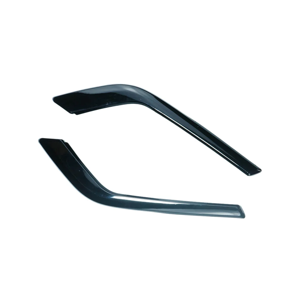 BMW 5 SERIES G60 & i5 2023+ GLOSS BLACK FRONT BUMPER CORNERS V2-Accessories-BLAK BY CT-CT Carbon - High-quality carbon fiber and gloss black aerodynamic parts for premium sports and luxury vehicles.