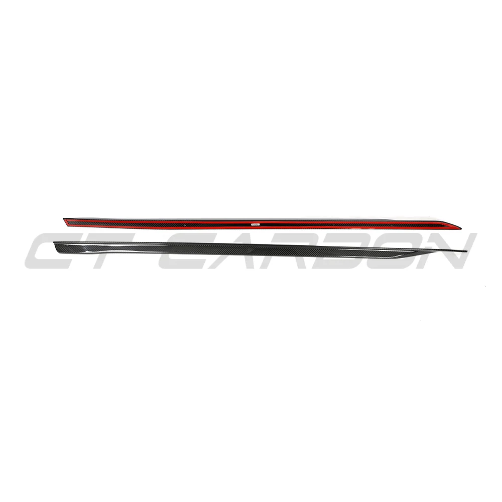 BMW 5 SERIES G60/G61 2024+ CARBON FIBRE SIDE SKIRTS-Side Skirts-CT CARBON-CT Carbon - High-quality carbon fiber and gloss black aerodynamic parts for premium sports and luxury vehicles.