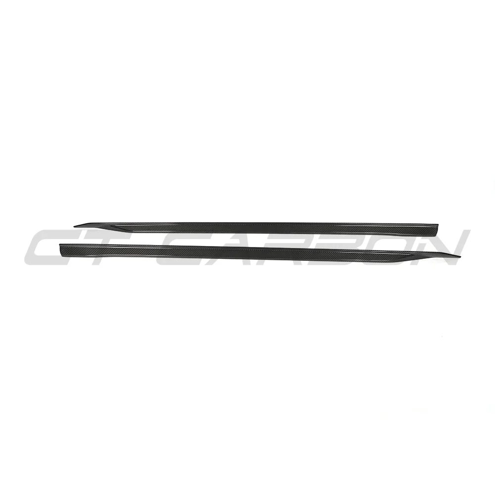 BMW 5 SERIES G60/G61 2024+ CARBON FIBRE SIDE SKIRTS-Side Skirts-CT CARBON-CT Carbon - High-quality carbon fiber and gloss black aerodynamic parts for premium sports and luxury vehicles.