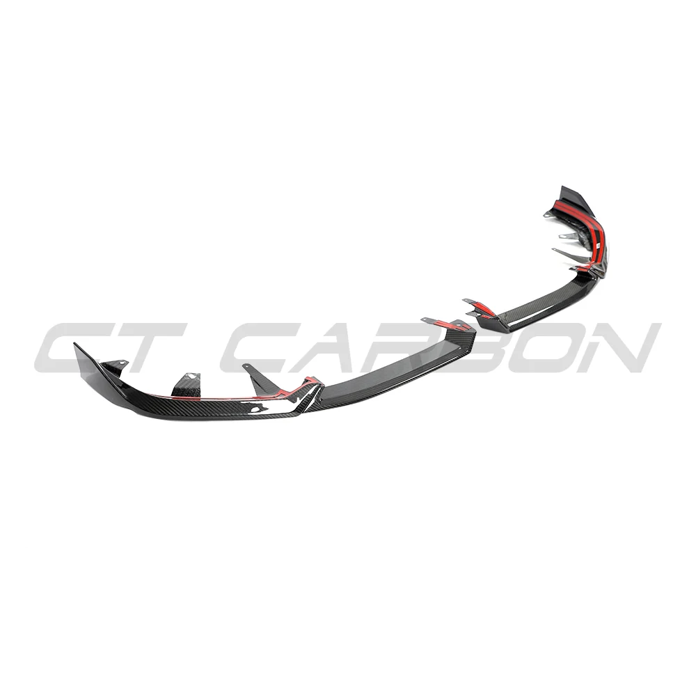 BMW 5 SERIES & i5 G60/G61 2024+ CARBON FIBRE SPLITTER-Splitter-CT CARBON-CT Carbon - High-quality carbon fiber and gloss black aerodynamic parts for premium sports and luxury vehicles.